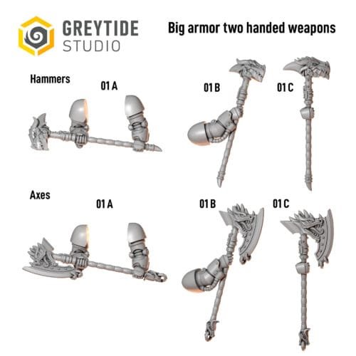 Big armor two handed weapons