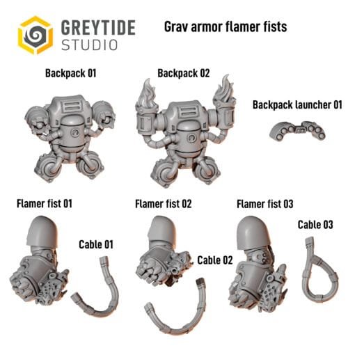 Grav Armor Flamer fists